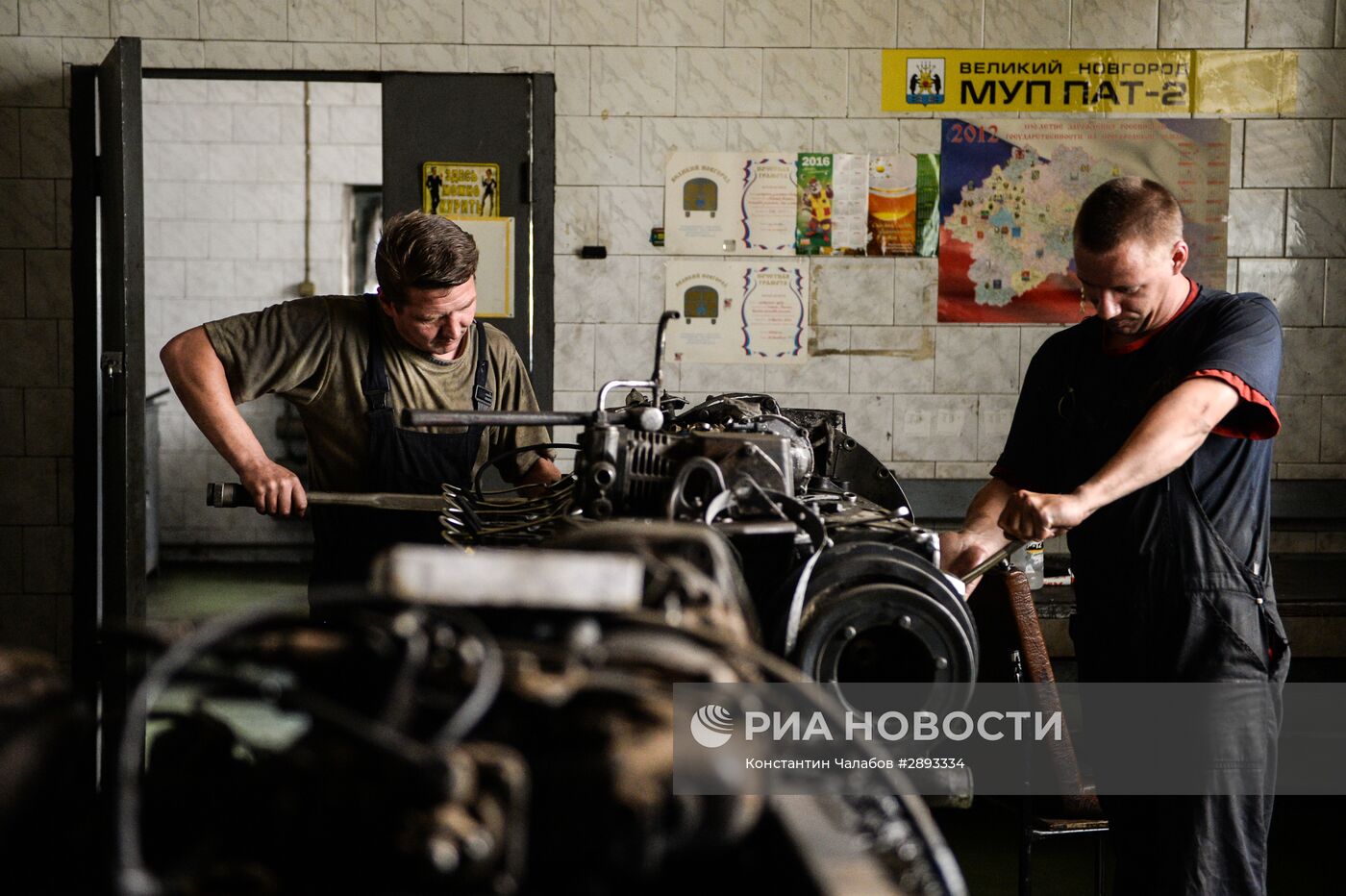 Автобусно-троллейбусный парк в Великом Новгороде