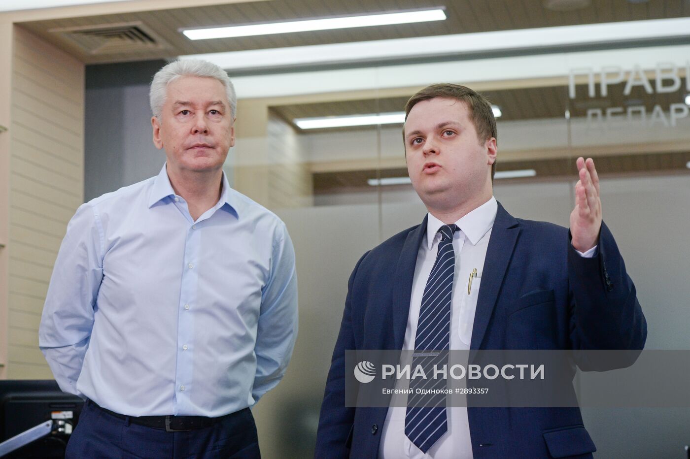 Мэр Москвы С. Собянин посетил ситуационный центр департамента здравоохранения Москвы