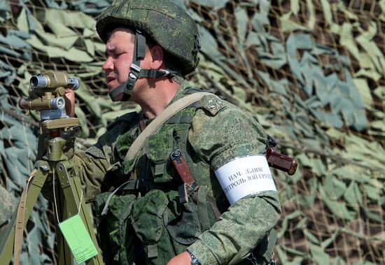 Военные учения на полигоне "Алагяз" в Армении