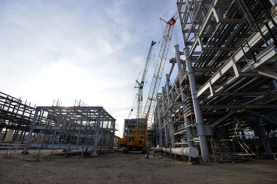 Строительство завода по сжижению природного газа на Ямале