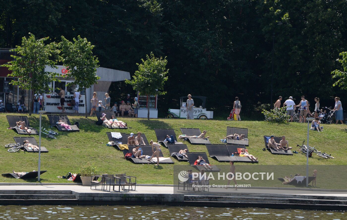 Жара в Москве