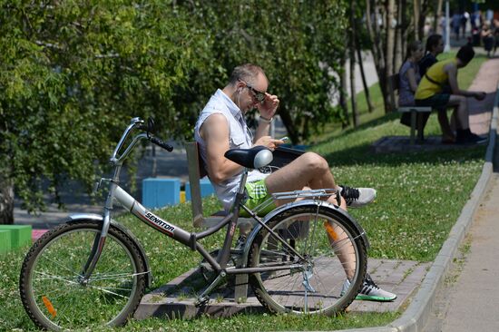 Жара в Москве