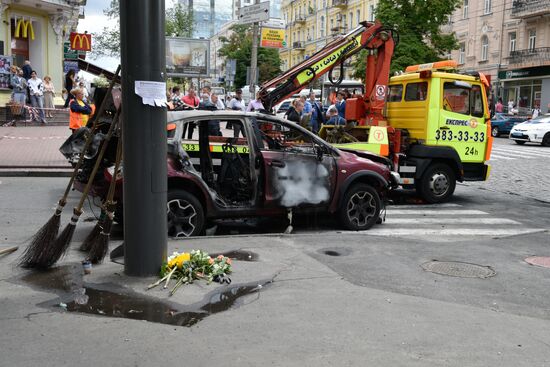 Журналист Павел Шеремет погиб в результате взрыва автомобиля в Киеве