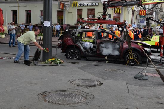 Журналист Павел Шеремет погиб в результате взрыва автомобиля в Киеве