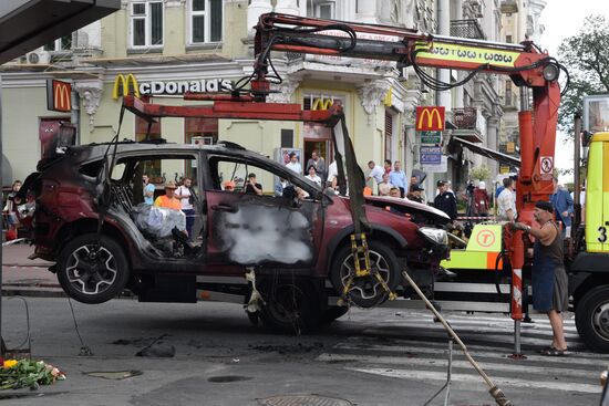 Журналист Павел Шеремет погиб в результате взрыва автомобиля в Киеве