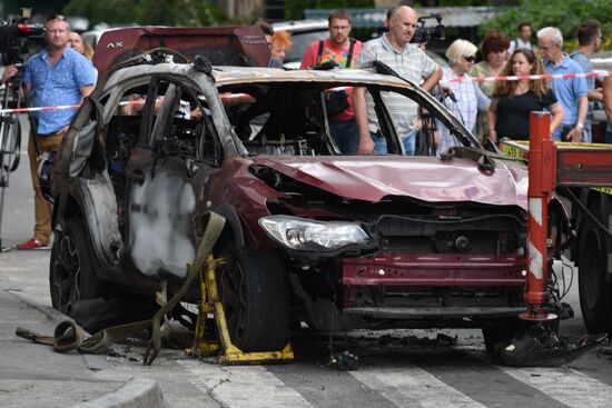 Журналист Павел Шеремет погиб в результате взрыва автомобиля в Киеве