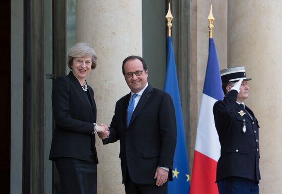 Встреча премьер-министра Великобритании Терезы Мэй и президента Франции Франсуа Олланда