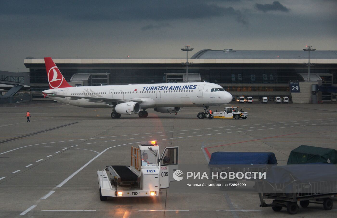 Самолет авиакомпании Turkish Airlines