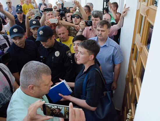 Надежда Савченко выступила на митинге в Одессе