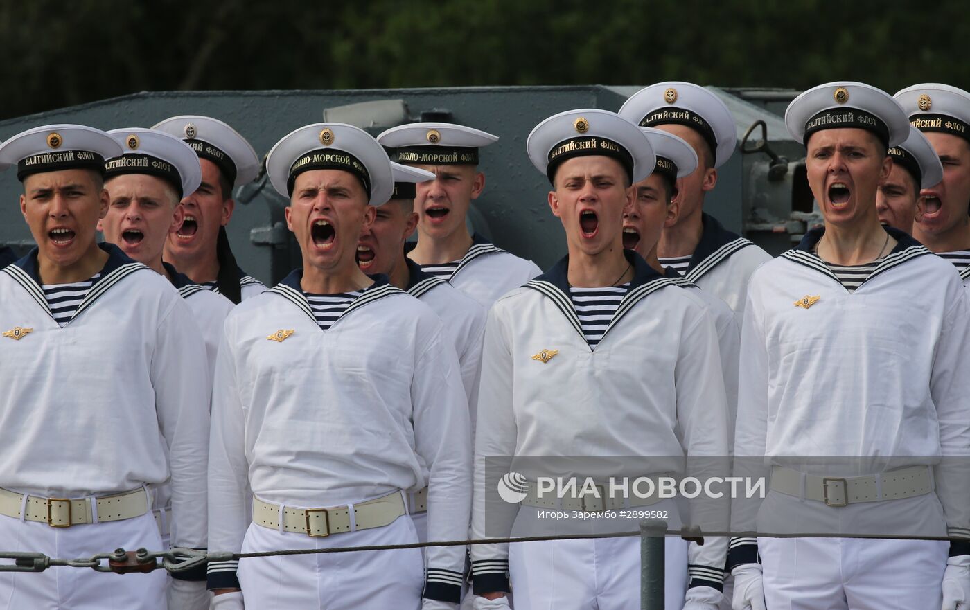 Генеральная репетиция парада ко Дню ВМФ России в Балтийске