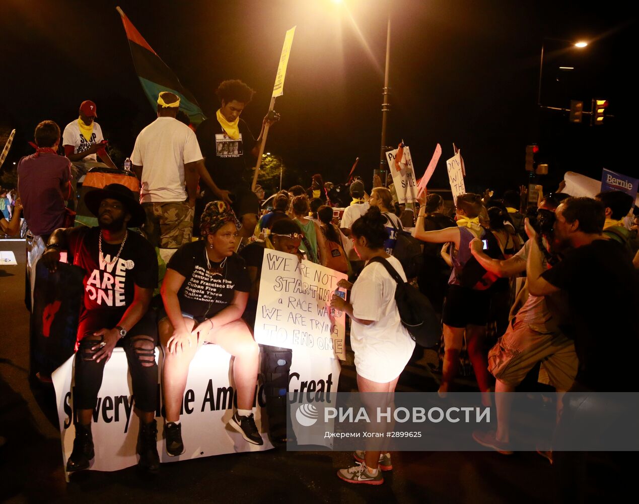 Акции протеста в Филадельфии