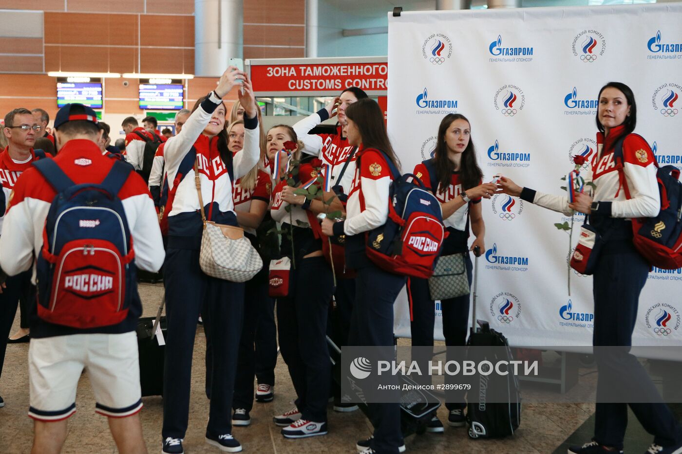 Проводы олимпийской сборной России в Рио-де-Жанейро