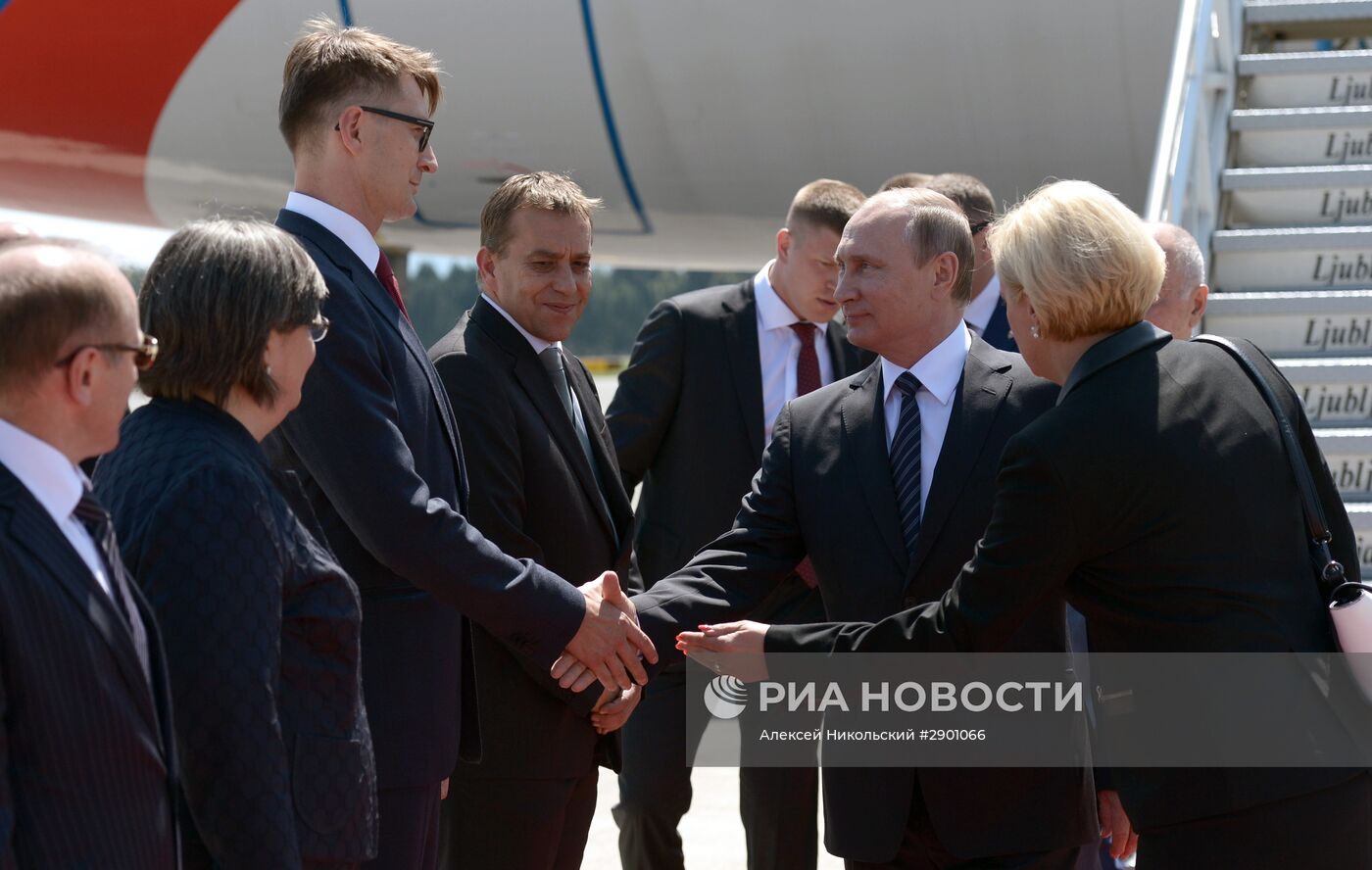 Рабочий визит президента РФ В. Путина в Словению