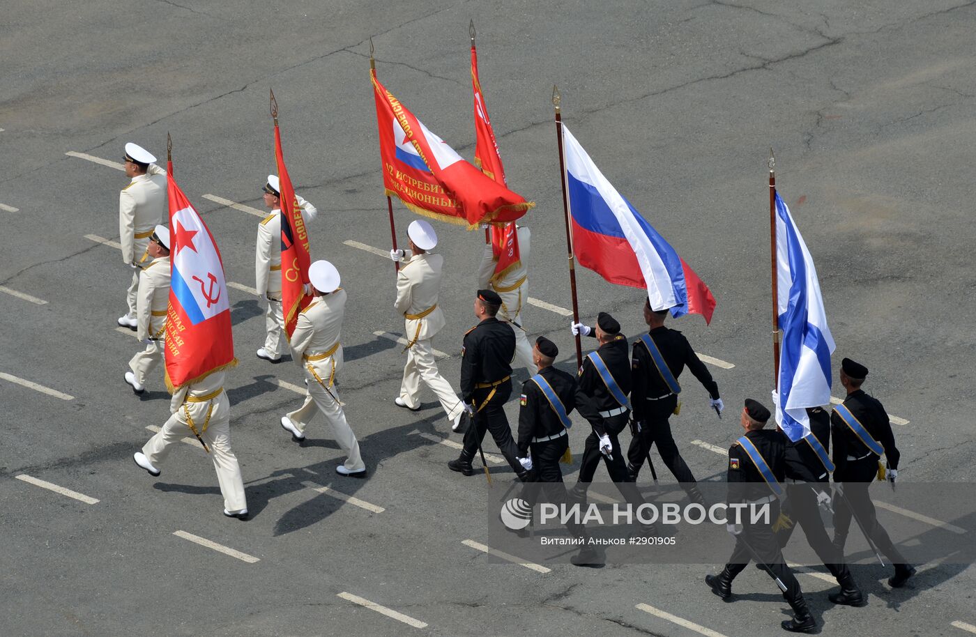 Празднование Дня ВМФ в городах России