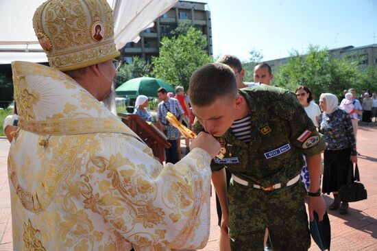 Празднование дня ВДВ в городах России