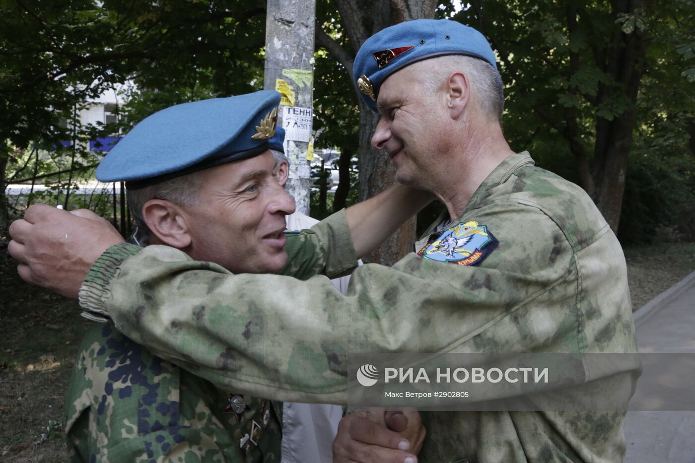 Празднование дня ВДВ в городах России