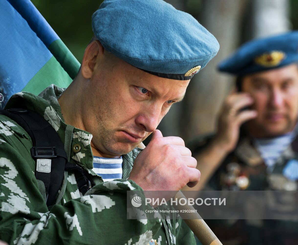 Празднование дня ВДВ в городах России