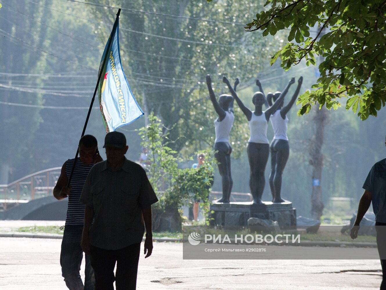 Празднование дня ВДВ в городах России