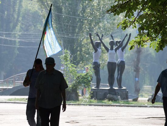 Празднование дня ВДВ в городах России