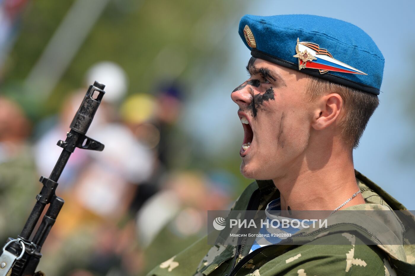 Празднование дня ВДВ в городах России