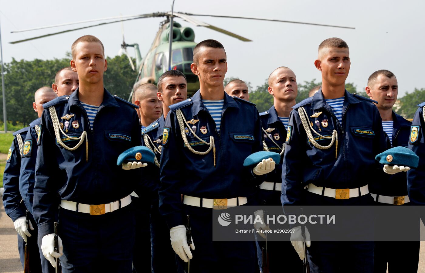 Празднование дня ВДВ в городах России