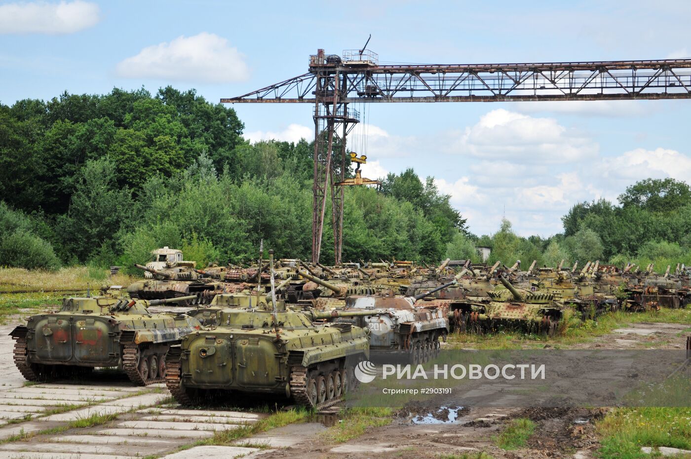 Полигон бронетанкового завода во Львовской области