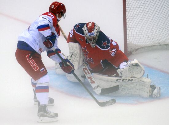 Хоккей. Sochi Hockey Open. Матч ЦСКА - Олимпийская сборная России