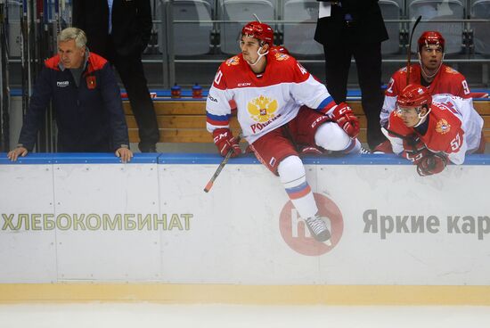 Хоккей. Sochi Hockey Open. Матч ЦСКА - Олимпийская сборная России