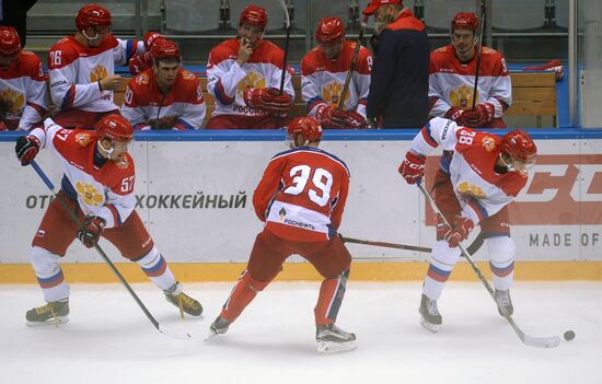 Хоккей. Sochi Hockey Open. Матч ЦСКА - Олимпийская сборная России