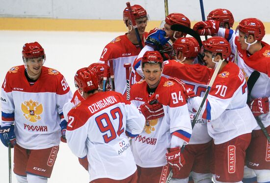 Хоккей. Sochi Hockey Open. Матч ЦСКА - Олимпийская сборная России