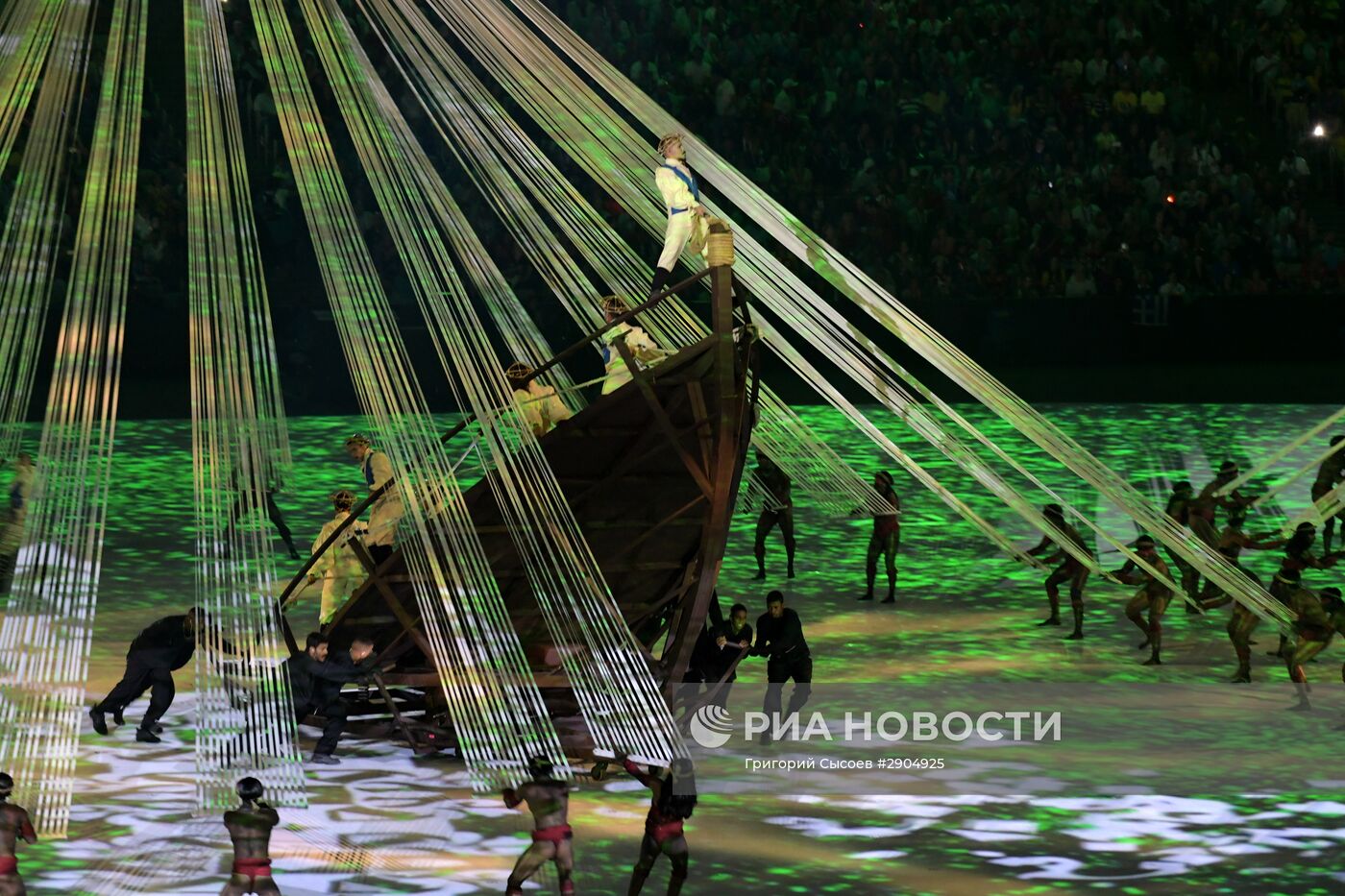 Церемония открытия XXXI летних Олимпийских игр в Рио-де-Жанейро