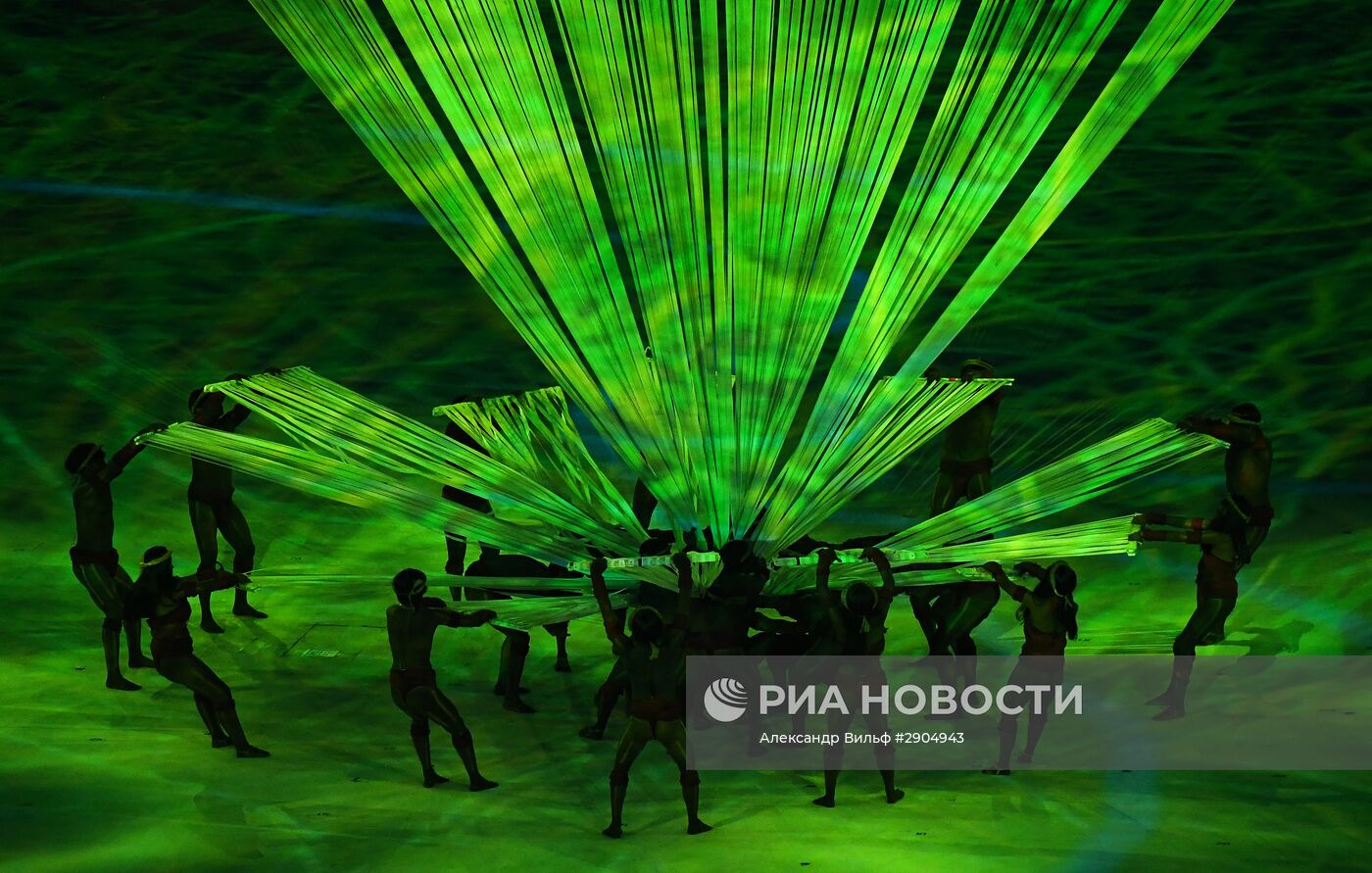 Церемония открытия XXXI летних Олимпийских игр в Рио-де-Жанейро