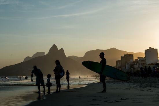 Пляж Ипанема в Рио-де-Жанейро