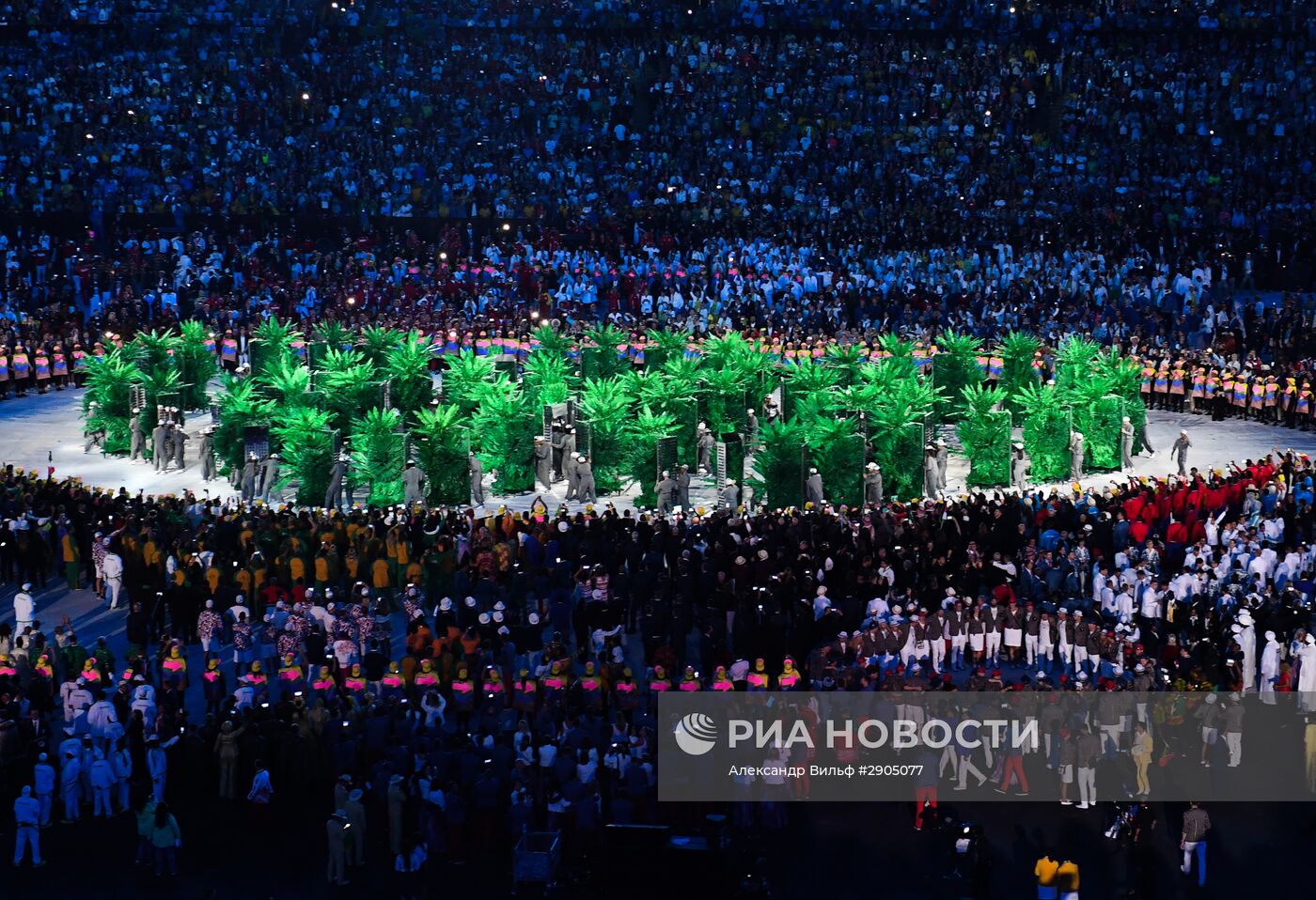 Церемония открытия XXXI летних Олимпийских игр в Рио-де-Жанейро