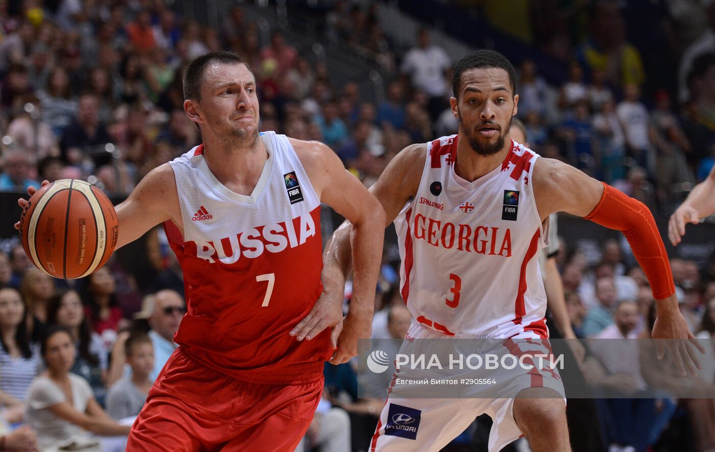 Баскетбол. Мужчины. Товарищеский матч Россия - Грузия