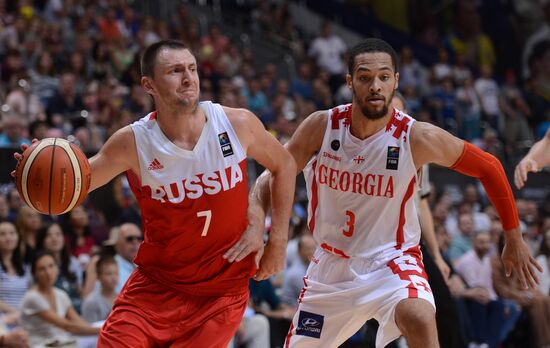Баскетбол. Мужчины. Товарищеский матч Россия - Грузия