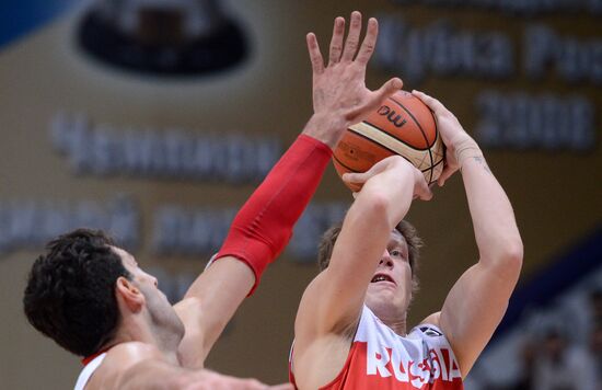 Баскетбол. Мужчины. Товарищеский матч Россия - Грузия