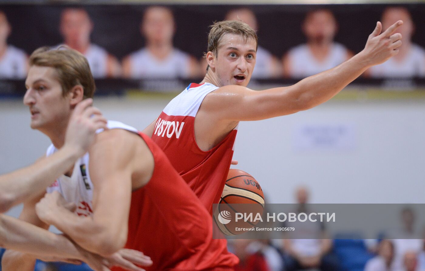 Баскетбол. Мужчины. Товарищеский матч Россия - Грузия