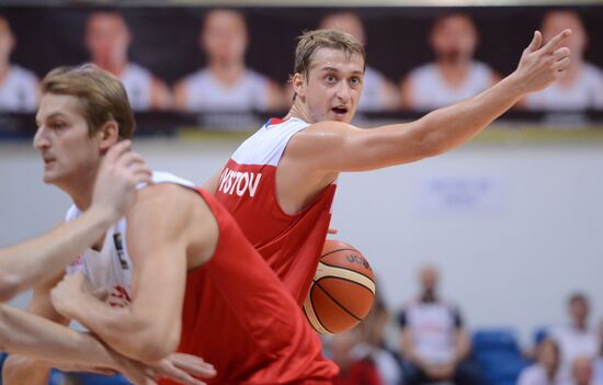 Баскетбол. Мужчины. Товарищеский матч Россия - Грузия