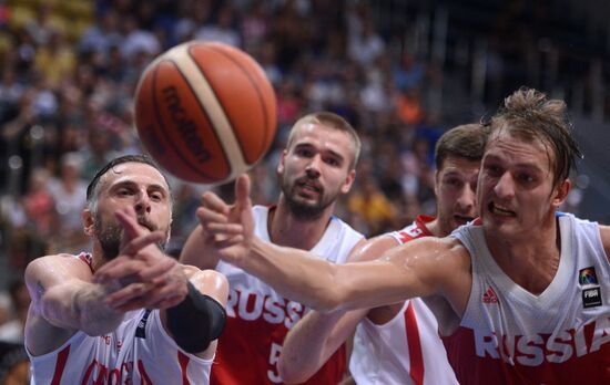 Баскетбол. Мужчины. Товарищеский матч Россия - Грузия