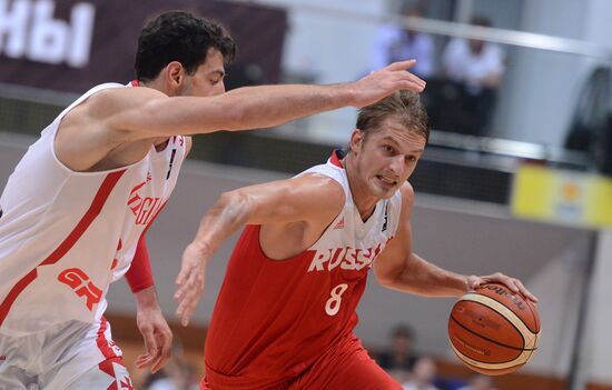 Баскетбол. Мужчины. Товарищеский матч Россия - Грузия
