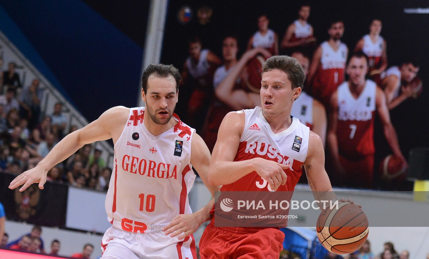 Баскетбол. Мужчины. Товарищеский матч Россия - Грузия