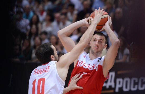 Баскетбол. Мужчины. Товарищеский матч Россия - Грузия
