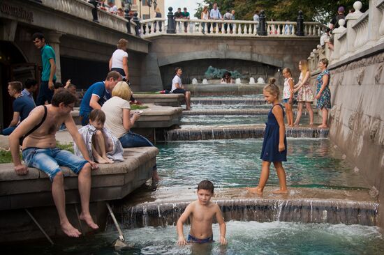 Жара в Москве