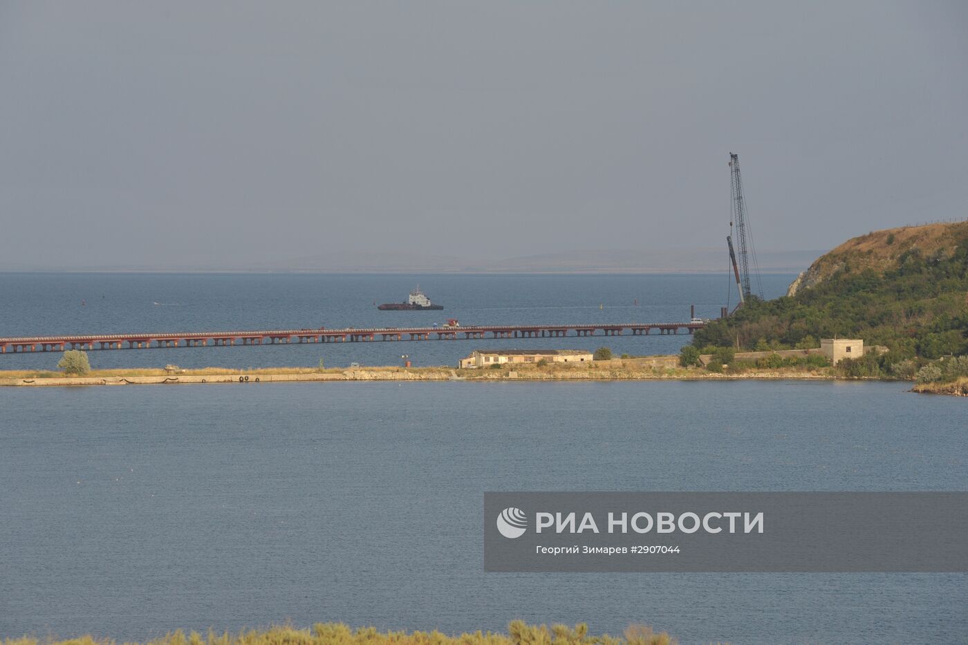 Строительство Керченского моста в Крыму