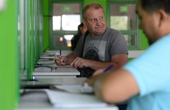Работа эвакуаторов Московского паркинга