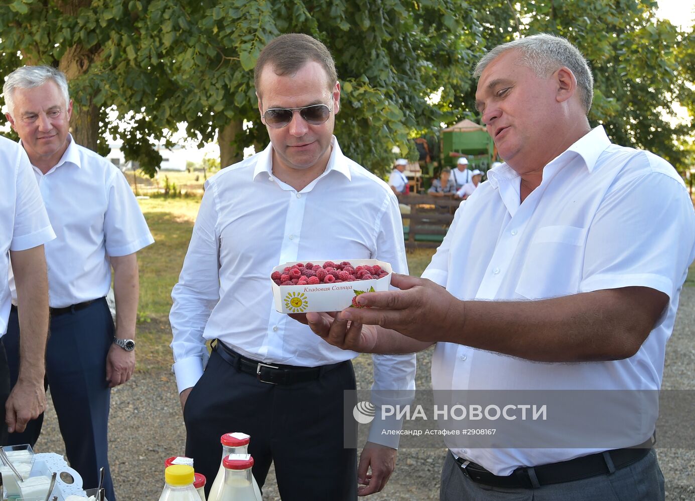 Рабочая поездка премьер-министра РФ Д. Медведева в Краснодарский край