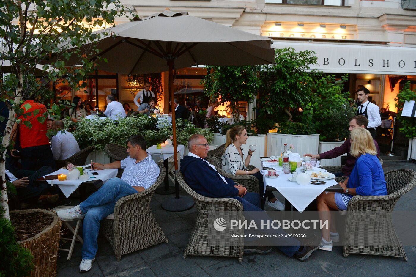 Летние веранды ресторанов и кафе Москвы