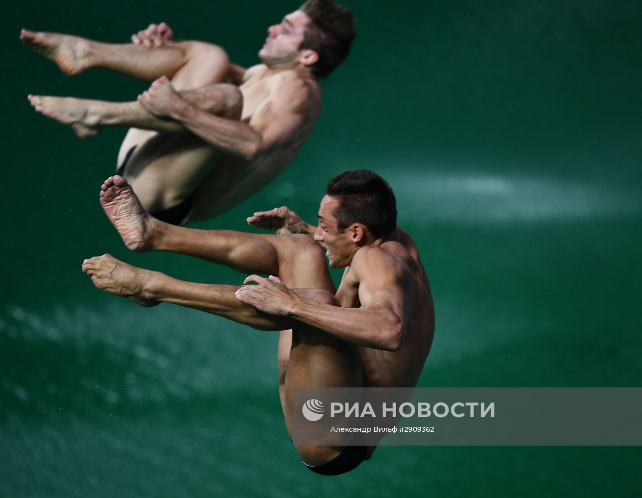 Олимпиада 2016. Синхронные прыжки в воду. Мужчины. Трамплин 3 м