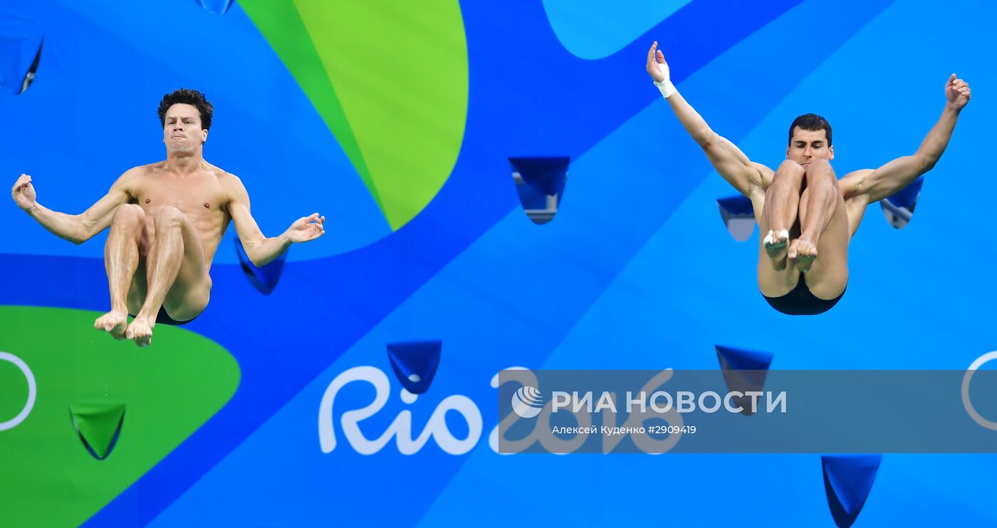 Олимпиада 2016. Синхронные прыжки в воду. Мужчины. Трамплин 3 м